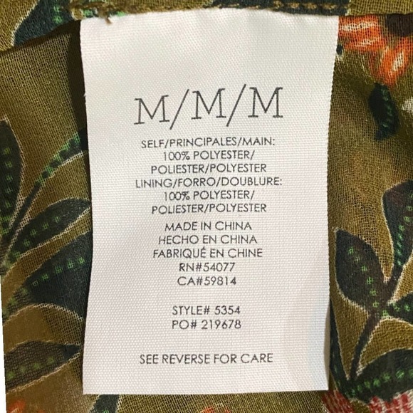 Cabi Penelope Top in Abstract Floral M - Picture 9 of 12